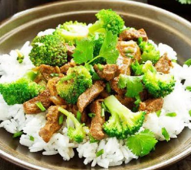 Broccoli beef bowl