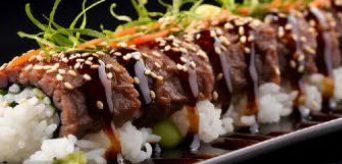 Flamed Beef Roll